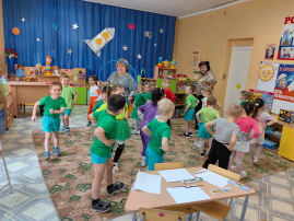 В группе «Солнышко» прошло интегрированное занятие.